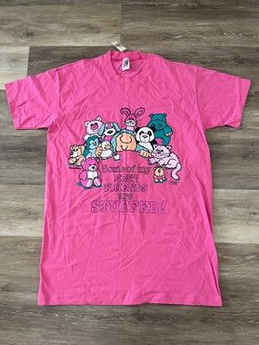 Rare NWT Nite Lite Women’s Ziggy Graphic Sleep Shirt Pink Size OS